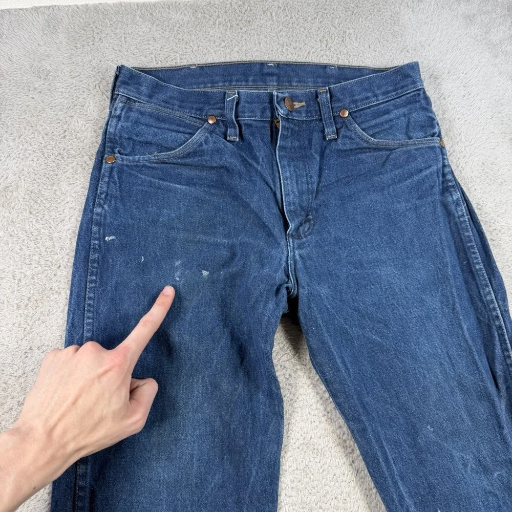 Wrangler Jeans Mens 30x30 Blue Cowboy Cut Western Rodeo Denim Workwear